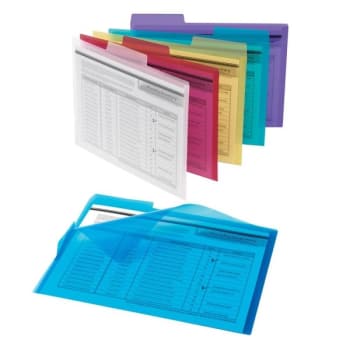 Image for Office Depot® Assorted Color Poly Project Tab Folder Pack Of 6 from HD Supply