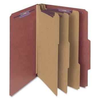 Image for Smead® Red Classification Folder With Safeshield® Fastener, Package Of 10 from HD Supply