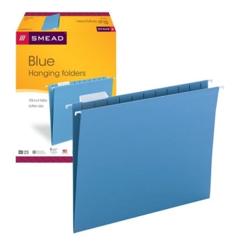 Image for SMEAD® Blue Hanging File Folder, Package Of 25 from HD Supply
