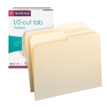 Image for SMEAD® Manila File Folder 8-1/2" x 11", Package Of 100 from HD Supply