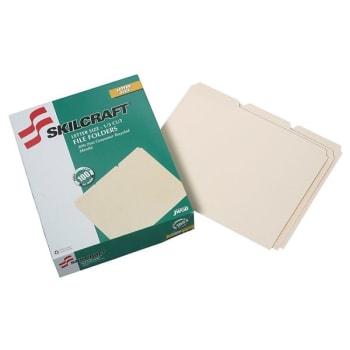 Image for SKILCRAFT® Manila File Folder 8-1/2" x 11", Package Of 100 from HD Supply
