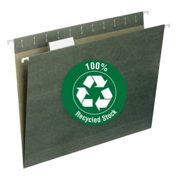 Smead® Standard Green Hanging File Folder, Package Of 25