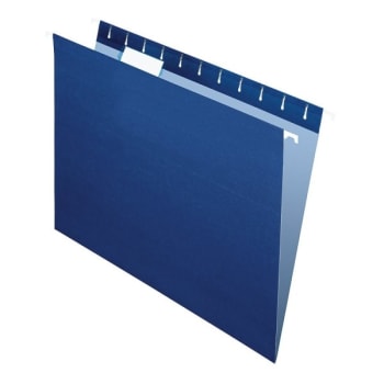Image for Office Depot® Navy 2-Tone Hanging File Folder Pack Of 25 from HD Supply