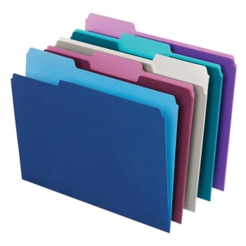 Office Depot® Assorted Color Top Tab File Folder Pack Of 100