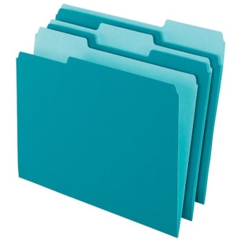 Image for Office Depot® Teal 2-Tone File Folder Pack Of 100 from HD Supply