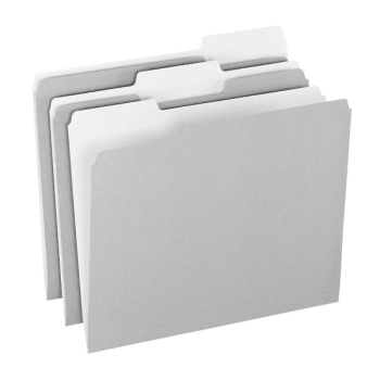 Image for Office Depot® Gray Top Tab File Folder Pack Of 100 from HD Supply