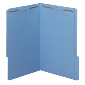 Image for Office Depot® Blue Fastener File Folder Pack Of 50 from HD Supply