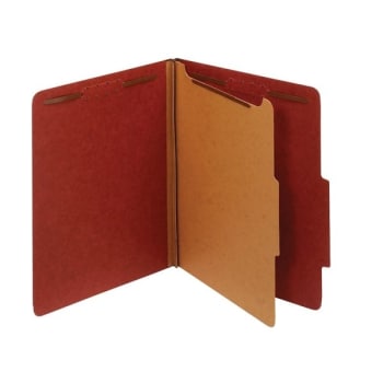 Image for Office Depot® Red Pressboard Classification Folder Pack Of 10 from HD Supply