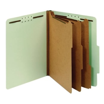 Image for Office Depot® Light Green Pressboard Folder With Fastener Pack Of 10 from HD Supply