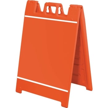 Image for Plastic A-Frame With Channels, Orange, Large, from HD Supply