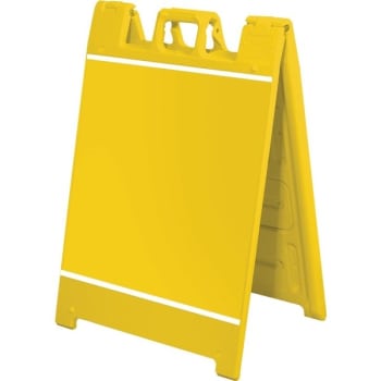 Image for Plastic A-Frame With Channels, Yellow, Large, from HD Supply