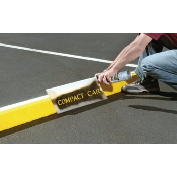 Image for Parking Stop Block Stencil - Compact Car from HD Supply