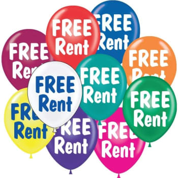 Free Rent Balloons, 17, Package Of 25