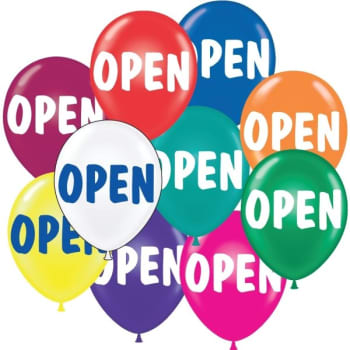 Image for Open Balloons, 17, Package Of 25 from HD Supply