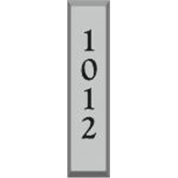 Image for Custom Engraved Self-Adhesive Mailbox Placards, Vertical Numbers from HD Supply