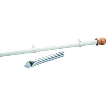 Fiberglass Pennant Pole, White, 6'
