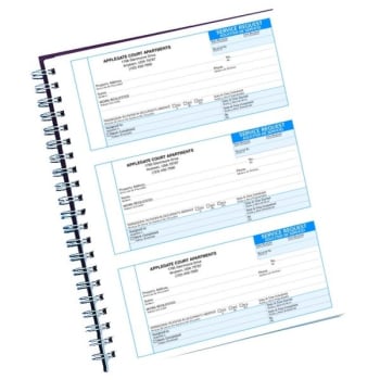 Personalized 3-Part Bilingual Maintenance Request Book, 3-To-A-Page