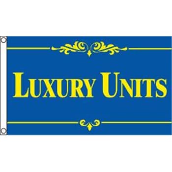 Image for Luxury Units Flag, Blue/yellow, 5' X 3' from HD Supply