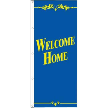 Image for Welcome Home Flag, Blue/yellow, 3' X 8' from HD Supply
