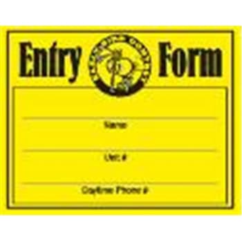 Early Bird Rent Drawing Entry Form Package Of 250