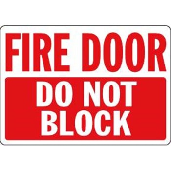 Image for Fire Door/do Not Block Decals, 1-Sided, 10 X 7 from HD Supply