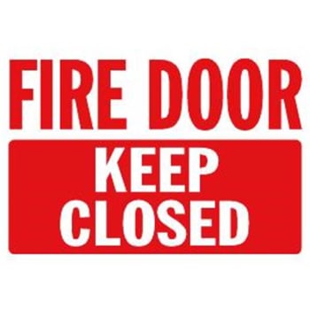 Image for Fire Door/keep Closed Interior Decal 1-Sided, Interior, 10 X 7 from HD Supply