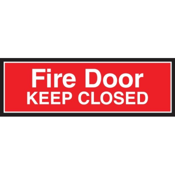 Image for Fire Door/keep Closed Decals 1-Sided, 12 X 4 from HD Supply