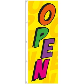 Image for Open Flag, Multicolored, 3' X 8' from HD Supply