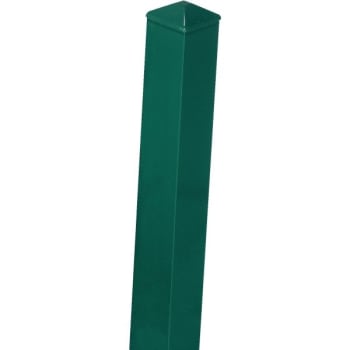 Aluminum Post, 6' Green, 3 x 3 x 6'