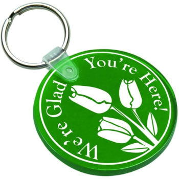 Image for Soft Flexible Key Tag, Translucent Green, Circle from HD Supply
