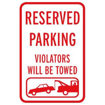 Image for "violators Towed" Sign, Red Reflective, 12 X 18" from HD Supply