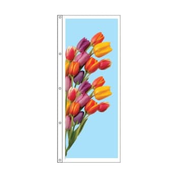 Image for Vertical Flag, Tulips, 3' X 8' from HD Supply