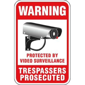Trespassers Prosecuted Sign, Reflective, 12 X 18