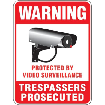 Image for Protected By Video Surveillance Sign, Reflective, 18 X 24 from HD Supply