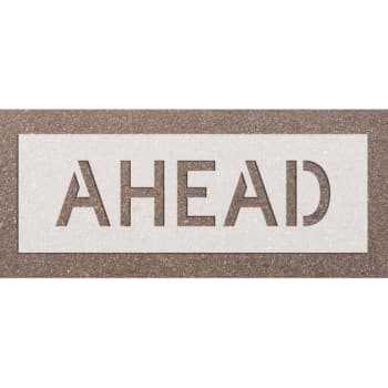 Image for Stock Complete Word Parking Stencil - Ahead from HD Supply