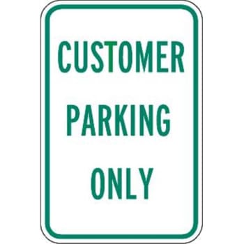 Image for Customer Parking' Sign, Reflective, 12 X 18 from HD Supply