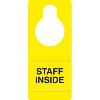 Image for Maintenance Hang Tag, Staff Inside, 3-1/2 X 8", Package Of 10 from HD Supply
