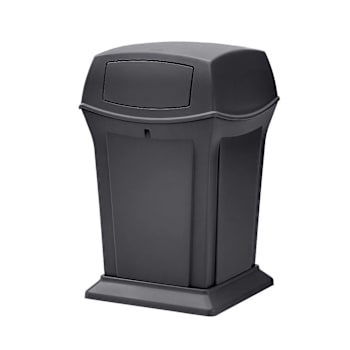 Image for Rubbermaid Commercial Ranger 45 Gallon 2-Door Trash Can (Black) from HD Supply