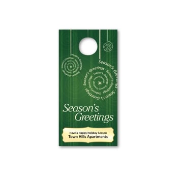 Holiday Hang Tag, "ornament Greetings" Design, Package Of 50