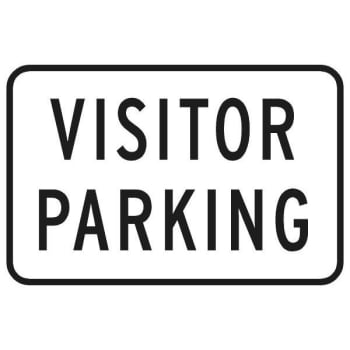 Image for "Visitor Parking" Sign, Reflective, 18 x 12" from HD Supply