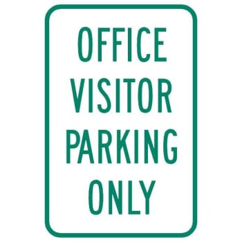 Image for "Office Visitor Parking Only" Sign, Non-Reflective, 12 x 18" from HD Supply