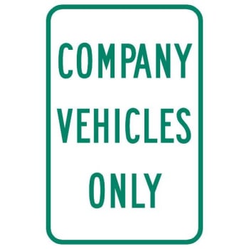 Image for "Company Vehicles Only" Sign, Reflective, 12 x 18" from HD Supply