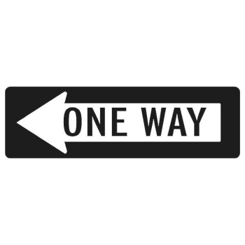 Image for "One Way" Sign with Left Arrow, High Intensity, 12 x 18" from HD Supply