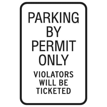 Image for Violators Ticketed Sign, Reflective, 12 X 18 from HD Supply