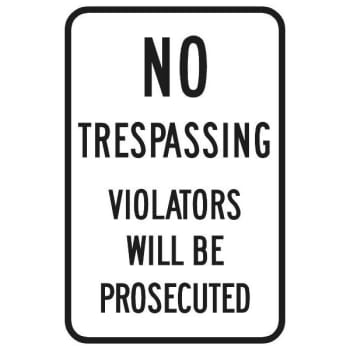 Image for Violators Prosecuted Sign, Black Reflective, 12 X 18 from HD Supply