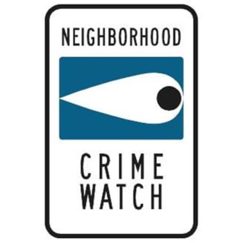 Image for "Neighborhood Crime Watch" Sign, Reflective, 12 x 18" from HD Supply