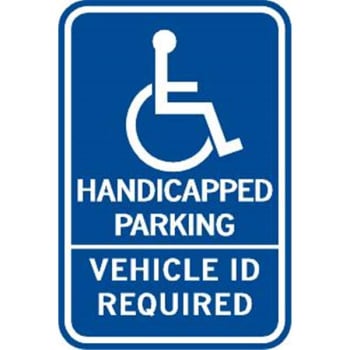 Image for Minnesota HANDICAPPED Parking Disabled Parking Sign, Reflective, 12 x 18" from HD Supply