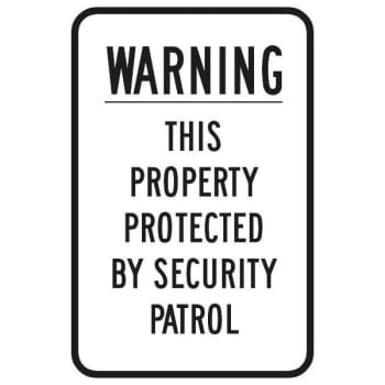 Image for Protected By Patrol Sign, Reflective, 12 X 18 from HD Supply