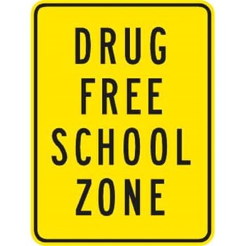 Image for "Drug Free Zone" Sign, Non-Reflective, 12 x 18" from HD Supply