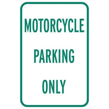 Image for Motorcycle Only Sign, Reflective, 12 X 18 from HD Supply